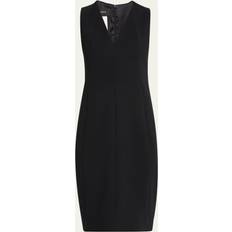 Akris Sleeveless V-Neck Dress - Black