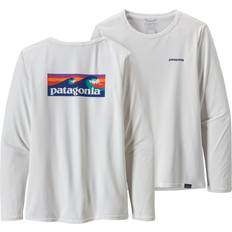 Patagonia L/S Cap Cool Daily Graphic Shirt - Light Plume Grey X-Dye