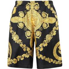 Versace Kläder Versace Barocco Gold/Black Bermuda Shorts