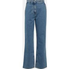 Leather - Women Jeans Burberry Blue Relaxed-Fit Jeans