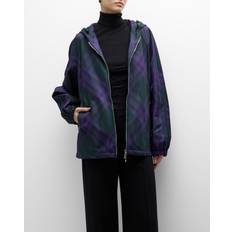 Burberry Green Outerwear Burberry Green & Purple Check Jacket VINE IP CHECK