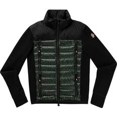 Moncler L Cardigans Moncler Grenoble Hybrid Sweatjacket - Black/Green