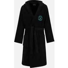 Emporio Armani Sleepwear Emporio Armani Cotton-Terry Bathrobe Black