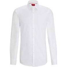 Lang Hemden HUGO BOSS Herren Kenno Shirt, Open White199