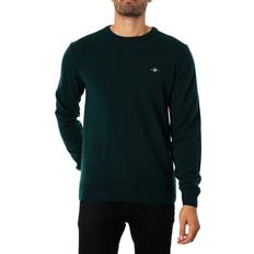 Gant Green Clothing Gant Superfine Lambswool Sweatshirt Green