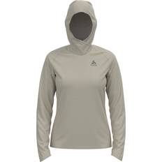 Radfahren Pullover Odlo Damen Millennium Element Hoddie beige