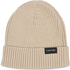 Calvin Klein Cotone Berretti Calvin Klein Berretto Classic Rib Beanie - Beige