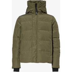 Canada Goose Mens Military Green Macmillan High-neck Regular-fit Woven-down Parka Jacket