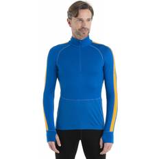 Icebreaker Men's 260 Zoneknit LS Half Zip Blue Base Layer