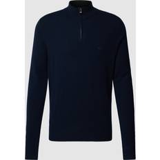 HUGO BOSS Marlo Half-Zip Knit Dark Blue