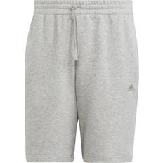 Shorts adidas Joggingshorts, Tunnelzug, Logo-Stickerei, für Herren, grau