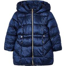 Mayoral Girl's Hooded Puffer Coat - Navy Blue