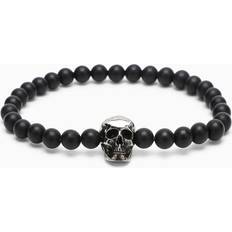 Alexander McQueen Black Skull Bracelet - Black