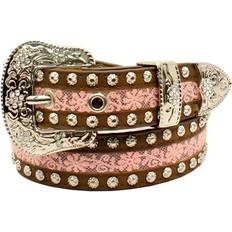 Belts Ariat Kid's Pink lace stud belt in Brown