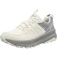 Skechers UK 5, Neutral/Grey Womens 2023 Switch Back Cascades Low Top Lace Up Memory Foam Trainers