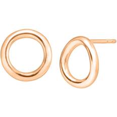 Silpada Silpada 'Karma' Open Circle Stud Earrings, 14K Rose Gold-Plated Sterling Silver Rose