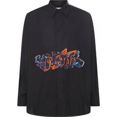 Off-White Shirts Off-White Graf Coupe' long-sleeved shirt men Cotton/Polyester/Acetate Black