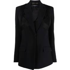 Versace Blazers Versace satin tailored blazer women Viscose/Cupro/Acetate/Silk Black