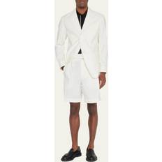 Pants & Shorts 3.1 Phillip Lim Men's Pleated Self-Belt Tailored Shorts ANT. WHITE