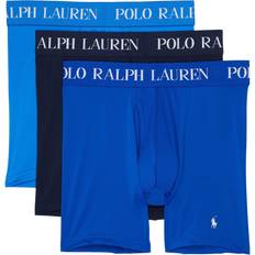 Polo Men's Underwear Polo Ralph Lauren 4-D-Flex Performance Mesh Boxer Briefs 3-Pack Colby Blue/Pacific Royal/Cruise Navy