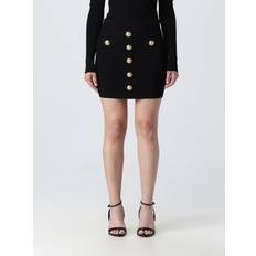 Balmain Skirts Balmain High-rise knit miniskirt black