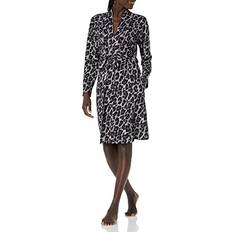 Leopard - Women Robes N Natori N Natori Women's Ombre Leopard Robe, Charcoal/Black