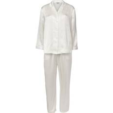 Silke/Siden Pyjamasar Lady Avenue Pure Silk Basic Pyjamas - Ivory