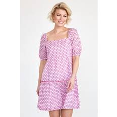 Lila - Midiklänningar Aspiga Savannah Dress Flower Lilac/ Pink