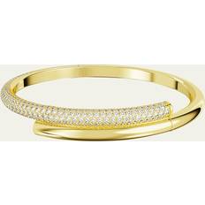 Swarovski Bracelets Swarovski Dextera Bangle, Clear, Gold-tone Finish