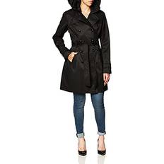 Guess Women Coats Guess GUESS Women's Double Breasted Trenchcoat, Black