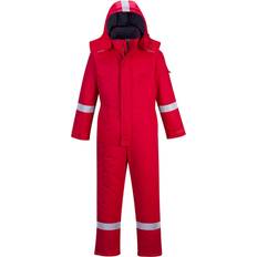Antistatic Overalls Portwest Flame Resistant Antistatic Winter Overall - Red