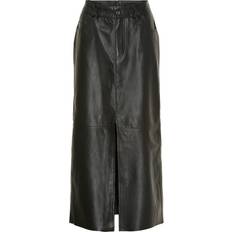 Skind Nederdel Lang Sort-40