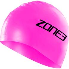 S Badmössor Zone3 2023 Silicone Swim Cap Hi-Vis Pink