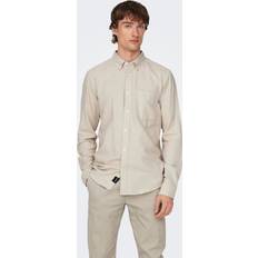 Grey - Men Shirts Only & Sons Classic Shirt