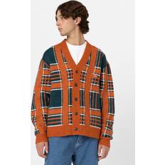 Dickies Homme Cardigans Dickies Galva Check Cardigan Man Bombay Brown