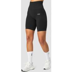 ICANIWILL Ribbed Define Seamless Pocket Biker Shorts Black