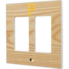 Keyscaper Pittsburgh Pirates Baseball Bat Design Double Rocker Light Switch Plate