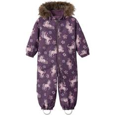 Isolationsfunktion Schneeoveralls Name It Snow10 Suit with Dancing Unicorn - Arctic Dusk (13223024)