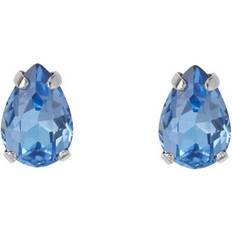 Rodium Örhängen Caroline Svedbom Petite Drop Necklace Lapis Rhodium