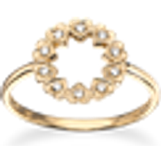 Scrouples Hearts Karat Guld Ring Med Zirconia 711173