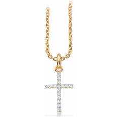 Scrouples Cross Karat Guld Hänge Med Zirconia 213603