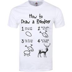 Grindstore How To Draw Reindeer T Shirt