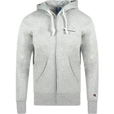 Champion Classic Script Logo Grey Zip Hoodie