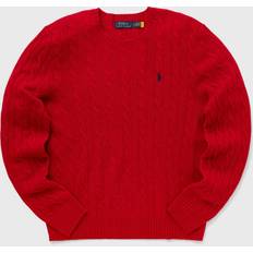 Polo Ralph Lauren Red Jumpers Polo Ralph Lauren Iconic Cable Knit Jumper, Red