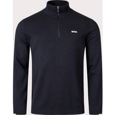 Golf - Men Clothing BOSS Mens Black Ever-X Quarter Zip Sweatshirt