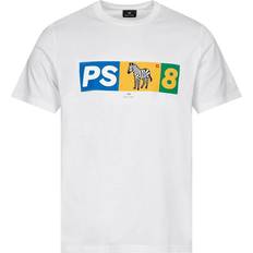 Zebra T-shirts Paul Smith Zebra PS8 T-Shirt White