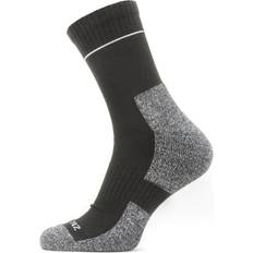 Sealskinz Morston Solo QuickDry Ankle Length Socks - Black/Grey
