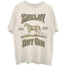 Natural - Unisexo Tops Peaky Blinders Camiseta Shelby Dry Gin