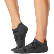 Fitness-Mad Womens/ladies Savvy Camo Gripped Socks charcoal