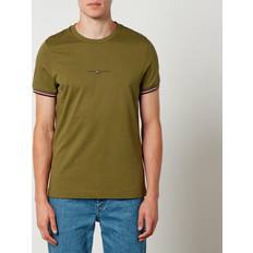 Tommy Hilfiger Green T-shirts Tommy Hilfiger Tipped T Shirt Green